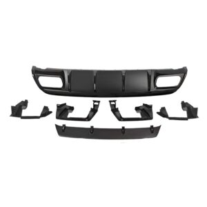Motokrafta compatible with Mercedes Benz A Class W176 2012-2016 Rear Bumper Upgrade Convert To Amg Amg45 After Rear Lip Diffuser GC W176-009