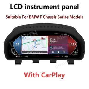 BMW 1 2 3 4 5 6 7 X1 X3 X4 X5 X6 X7 Z4 F10 F20 F30 F34 F12 F02 F48 F25 F26 F15 F16 E60 E70 E90 E84 E89 ANDROID DIGITAL INSTRUMENTAL CLUSTER SPEEDOMEETER WITH CARPLAY