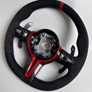Bmw 4 2 1 Series F20 11-18 3 Series F30 F34 F80 12-18 X1 F48 15-22 X3 F25 10-17 X5 F15 X6 F16 14-19 Upgraded Custom M Sports M3 M5 Full Steering Wheel Alcantara Red Full CC-8060